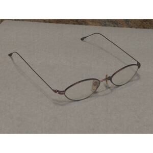 St. Moritz Womens Eyeglasses Frames Full Rim Metal Rosetta Burgundy 46-18-140